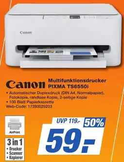 K+B Expert Canon Multifunktionsdrucker PIXMA TS6550i Angebot