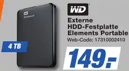 K+B Expert WD Externe HDD-Festplatte Elements Portable Angebot