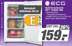 K+B Expert ECG Gefrierschrank EFT 10855 WE Angebot