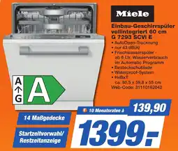 K+B Expert Miele Einbau-Geschirrspüler vollintegriert 60 cm G 7293 SCVI E Angebot
