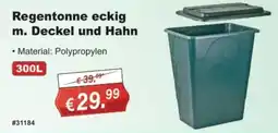 Stabilo Fachmarkt Regentonne eckig m. Deckel und Hahn Angebot