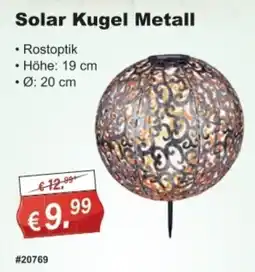 Stabilo Fachmarkt Solar Kugel Metall Angebot