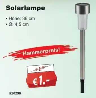 Stabilo Fachmarkt Solarlampe Angebot