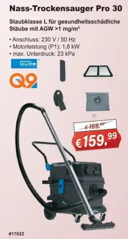 Stabilo Fachmarkt Güde Nass-Trockensauger Pro 30 Angebot