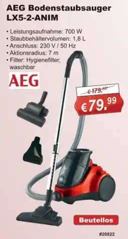 Stabilo Fachmarkt AEG Bodenstaubsauger LX5-2-ANIM Angebot