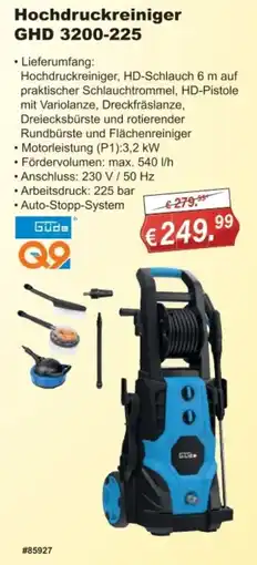 Stabilo Fachmarkt Güde Hochdruckreiniger GHD 3200-225 Angebot