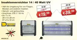 Stabilo Fachmarkt Insektenvernichter 14 / 40 Watt UV Angebot