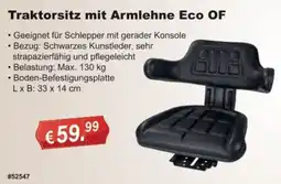 Stabilo Fachmarkt Traktorsitz mit Armlehne Eco OF Angebot
