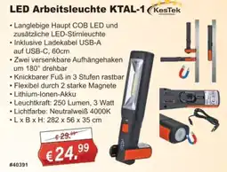 Stabilo Fachmarkt KesTek LED Arbeitsleuchte KTAL-1 Angebot