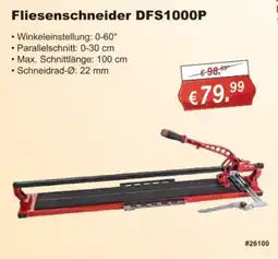 Stabilo Fachmarkt Fliesenschneider DFS1000P Angebot