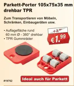 Stabilo Fachmarkt Parkett-Porter 105x75x35 mm drehbar TPR Angebot