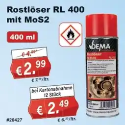 Stabilo Fachmarkt Rostlöser RL 400 mit MoS2 Angebot