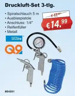 Stabilo Fachmarkt Güde Druckluft-Set 3-tlg. Angebot
