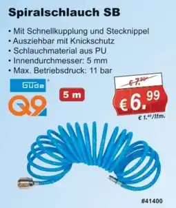 Stabilo Fachmarkt Güde Spiralschlauch SB Angebot