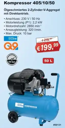 Stabilo Fachmarkt Güde Kompressor 405/10/50 Angebot