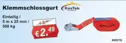 Stabilo Fachmarkt KesTek Klemmschlossgurt Angebot