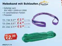 Stabilo Fachmarkt KesTek Hebeband mit Schlaufen Angebot