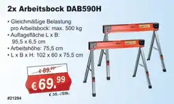 Stabilo Fachmarkt 2x Arbeitsbock DAB590H Angebot