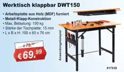 Stabilo Fachmarkt Werktisch klappbar DWT150 Angebot