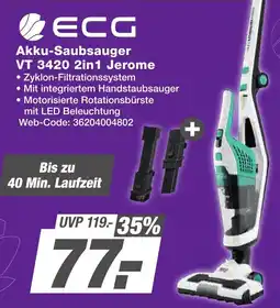 K+B Expert ECG Akku-Saubsauger VT 3420 2in1 Jerome Angebot