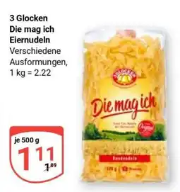 Globus 3 Glocken Die mag ich Eiernudeln Angebot