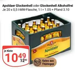 Globus Apoldaer Glockenhell oder Glockenhell Alkoholfrei Angebot