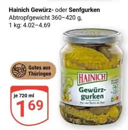 Globus Hainich Gewürz- oder Senfgurken Angebot