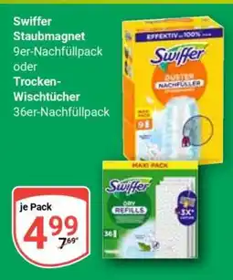 Globus Swiffer Staubmagnet 9er-Nachfüllpack oder Trocken-Wischtücher 36er-Nachfüllpack Angebot