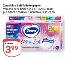 Globus Zewa Ultra Soft Toilettenpapier Angebot