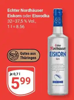 Globus Echter Nordhäuser Eiskorn oder Eisvodka Angebot