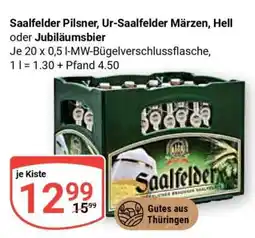 Globus Saalfelder Pilsner, Ur-Saalfelder Märzen, Hell oder Jubiläumsbier Angebot