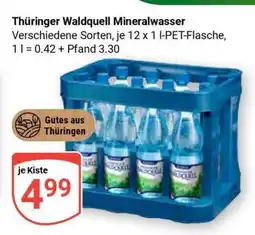 Globus Thüringer Waldquell Mineralwasser Angebot