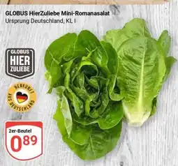 Globus GLOBUS HierZuliebe Mini-Romanasalat Angebot