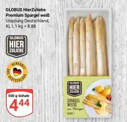Globus GLOBUS HierZuliebe Premium Spargel weiß Angebot
