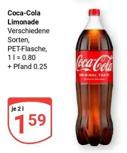 Globus Coca-Cola Limonade Angebot