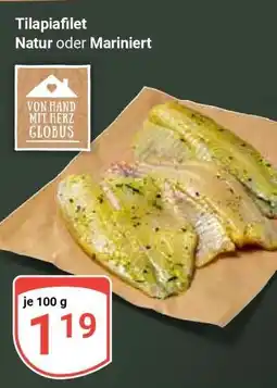 Globus Tilapiafilet Natur oder Mariniert Angebot