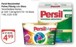 Globus Persil Waschmittel Pulver, Flüssig oder Discs Angebot