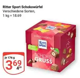 Globus Ritter Sport Schokowürfel Angebot