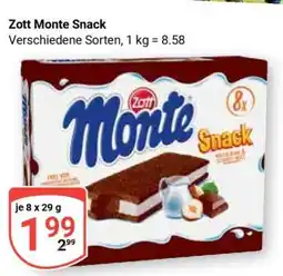 Globus Zott Monte Snack Angebot