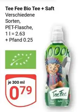 Globus Tee Fee Bio Tee + Saft Angebot