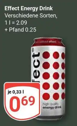 Globus EFFECT Energy Drink Angebot