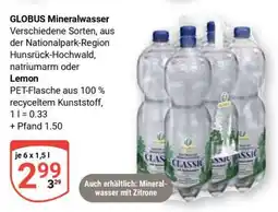 Globus GLOBUS Mineralwasser Angebot