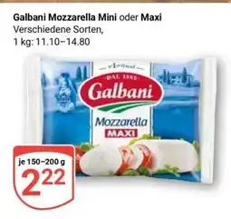 Globus Galbani Mozzarella Mini oder Maxi Angebot