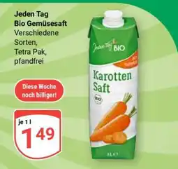 Globus Jeden Tag Bio Gemüsesaft Angebot