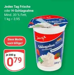 Globus Jeden Tag Frische oder H-Schlagsahne Angebot