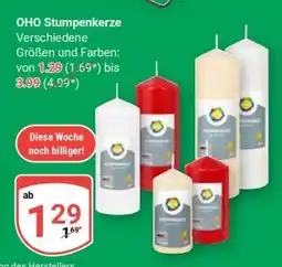 Globus OHO Stumpenkerze Angebot