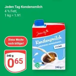 Globus Jeden Tag Kondensmilch Angebot