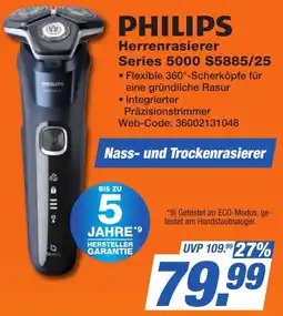 K+B Expert PHILIPS Herrenrasierer Series 5000 S5885/25 Angebot