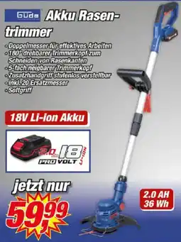 Posten Börse Güde Akku Rasentrimmer Angebot
