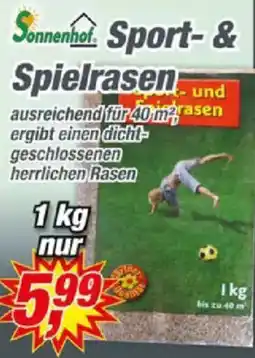 Posten Börse Sonnenhof Sport & Spielrasen Angebot